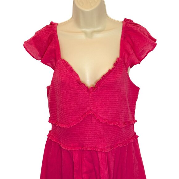 LoveShackFancy Ivella Smocked Mini Dress NWT - Size L - Picture 6 of 11